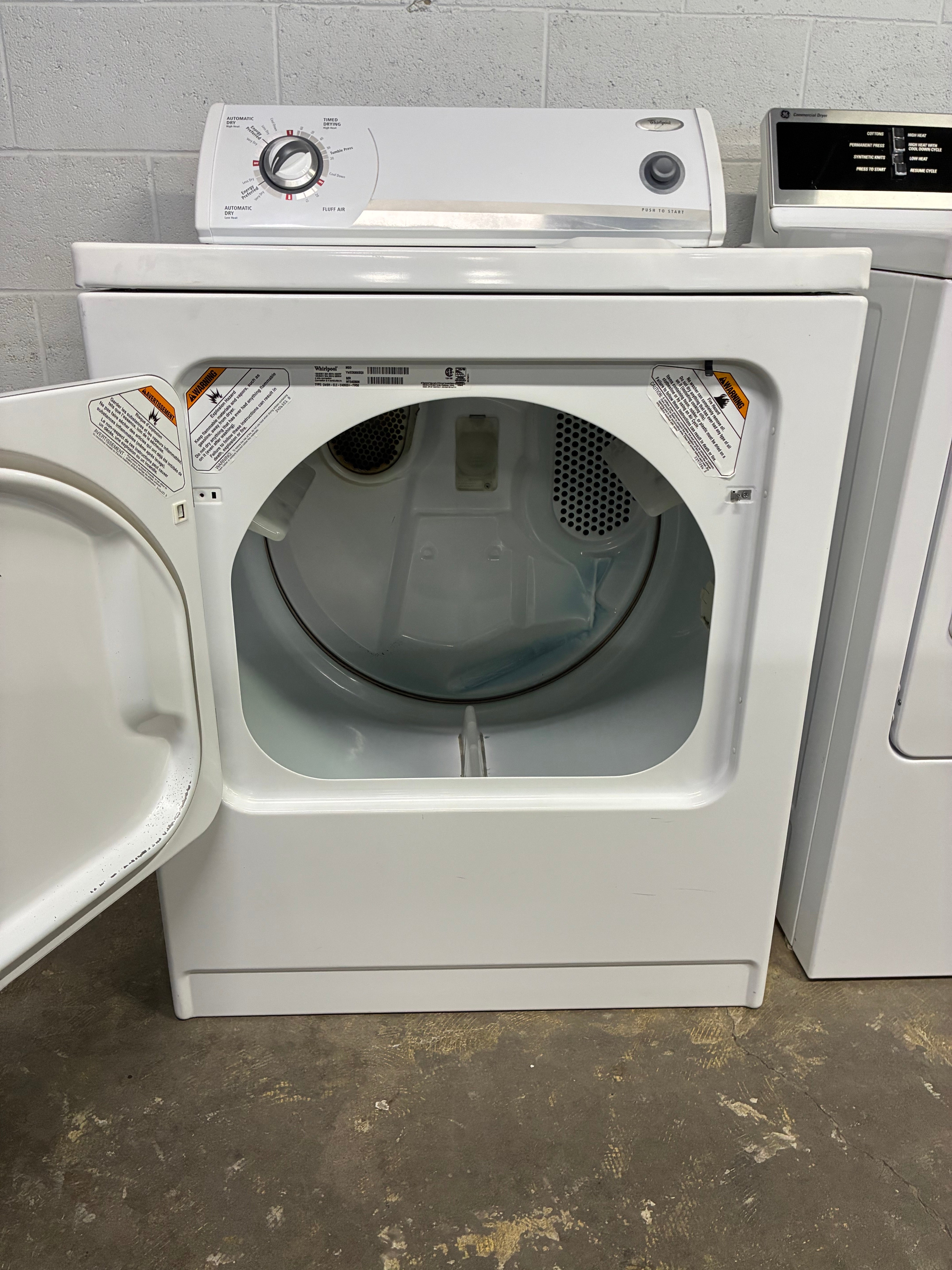 Whirlpool Top Load Dryer