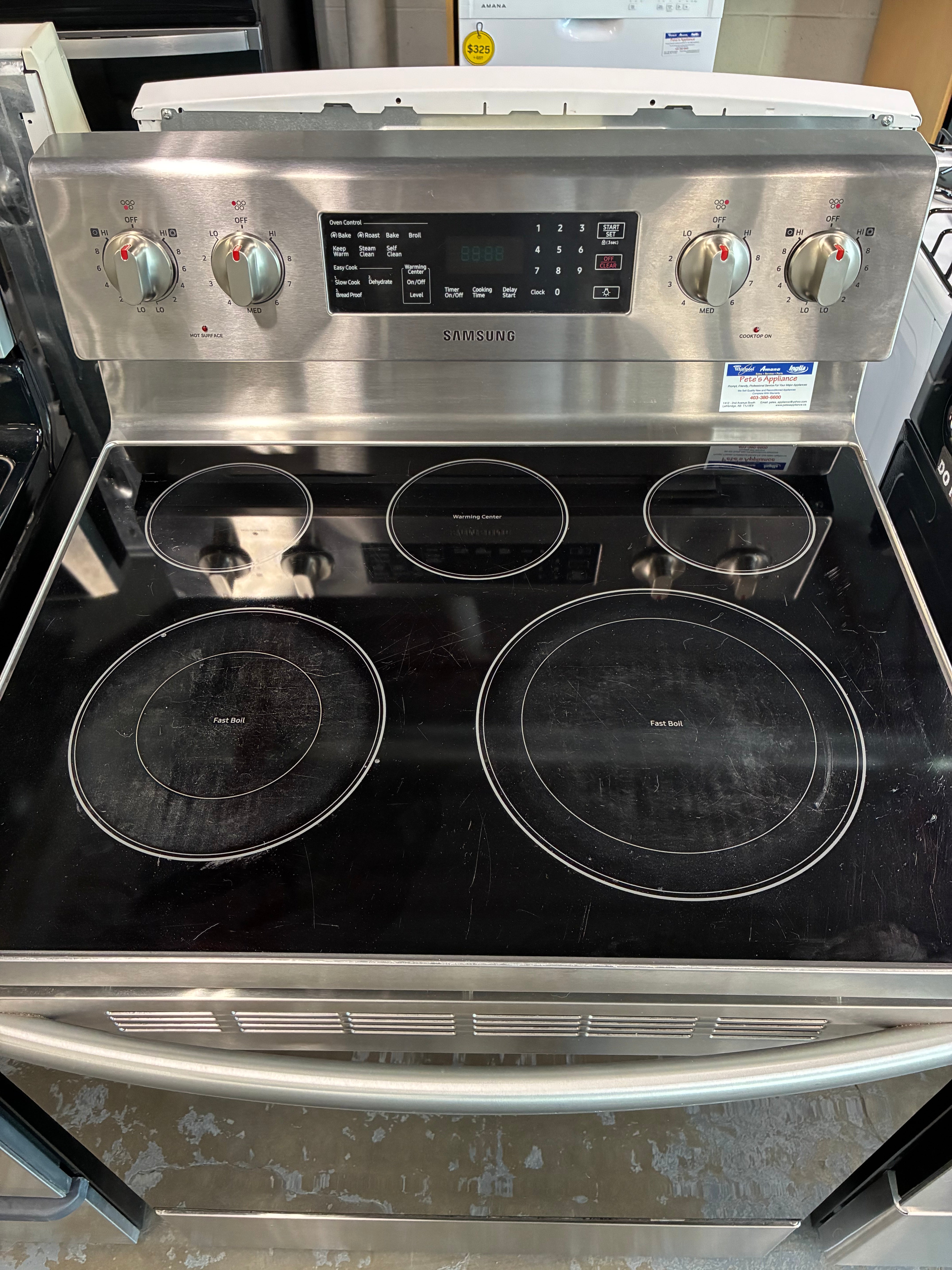 Samsung Range Convection Oven Flat Surface Glass Top