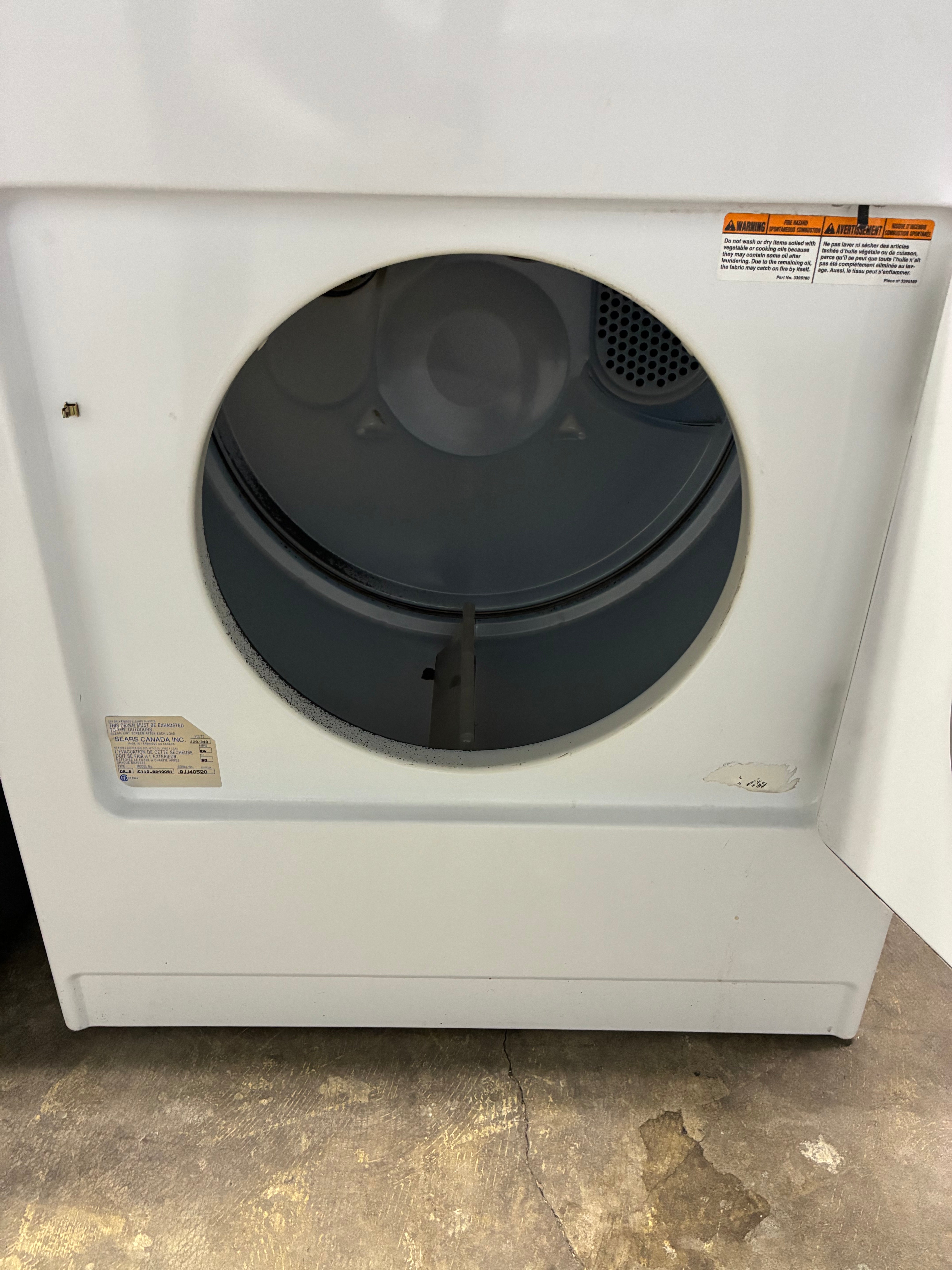 Kenmore Top Load Dryer Super Capacity Heavy Duty