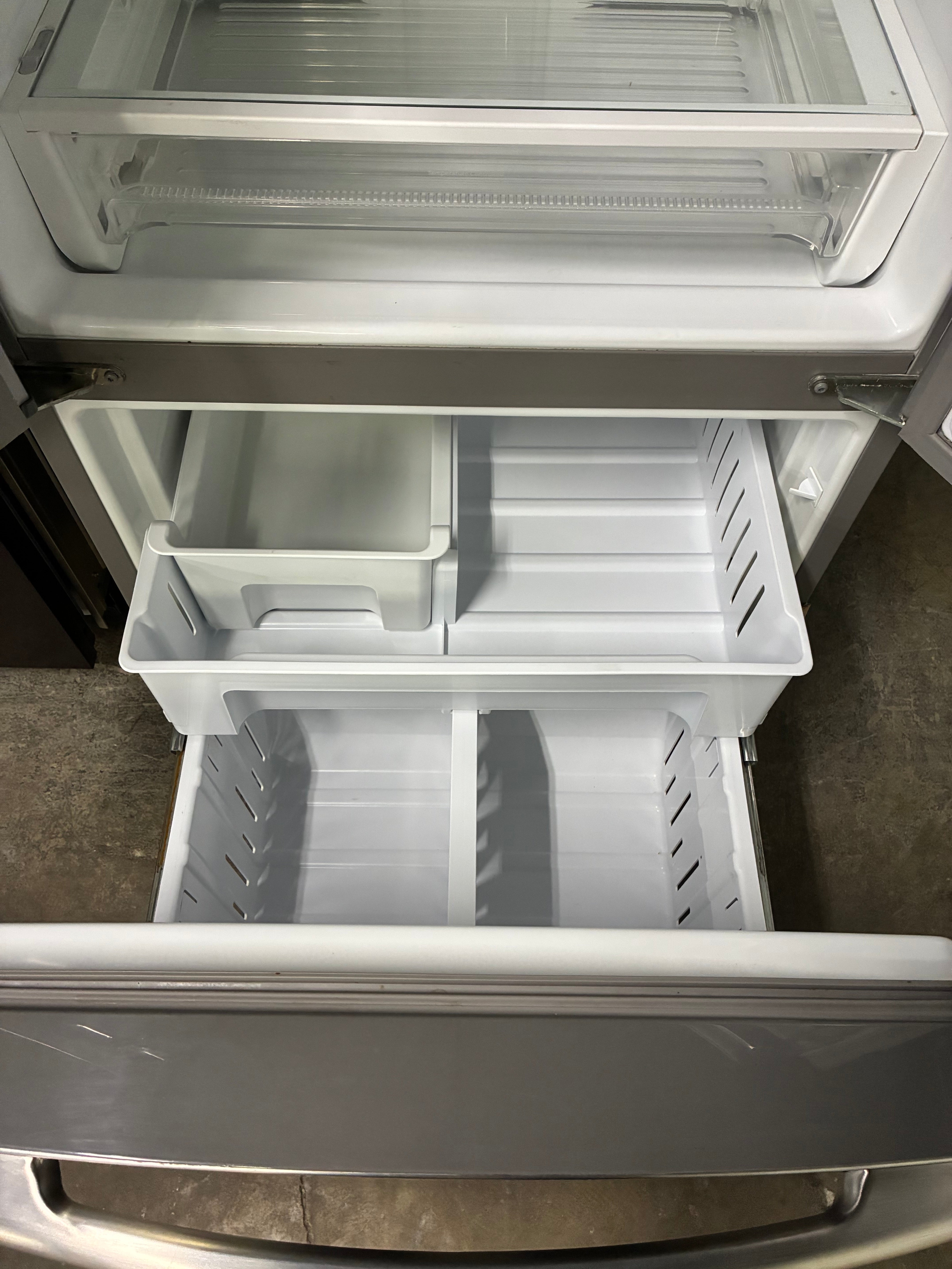 Maytag Refrigerator Stainless Steel French Doors with Water Dispenser & Ice Maker