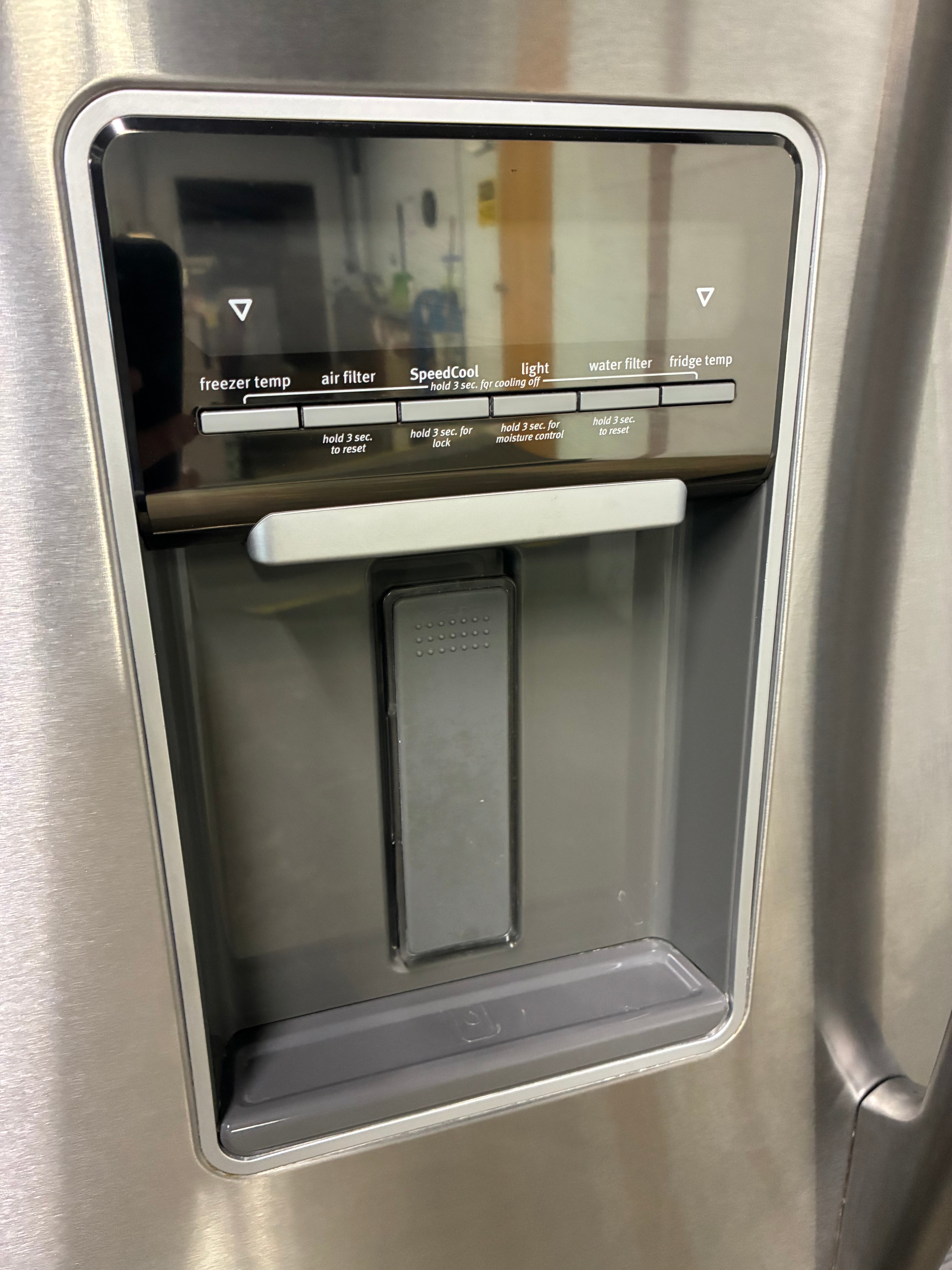 Maytag Refrigerator Stainless Steel French Doors with Water Dispenser & Ice Maker
