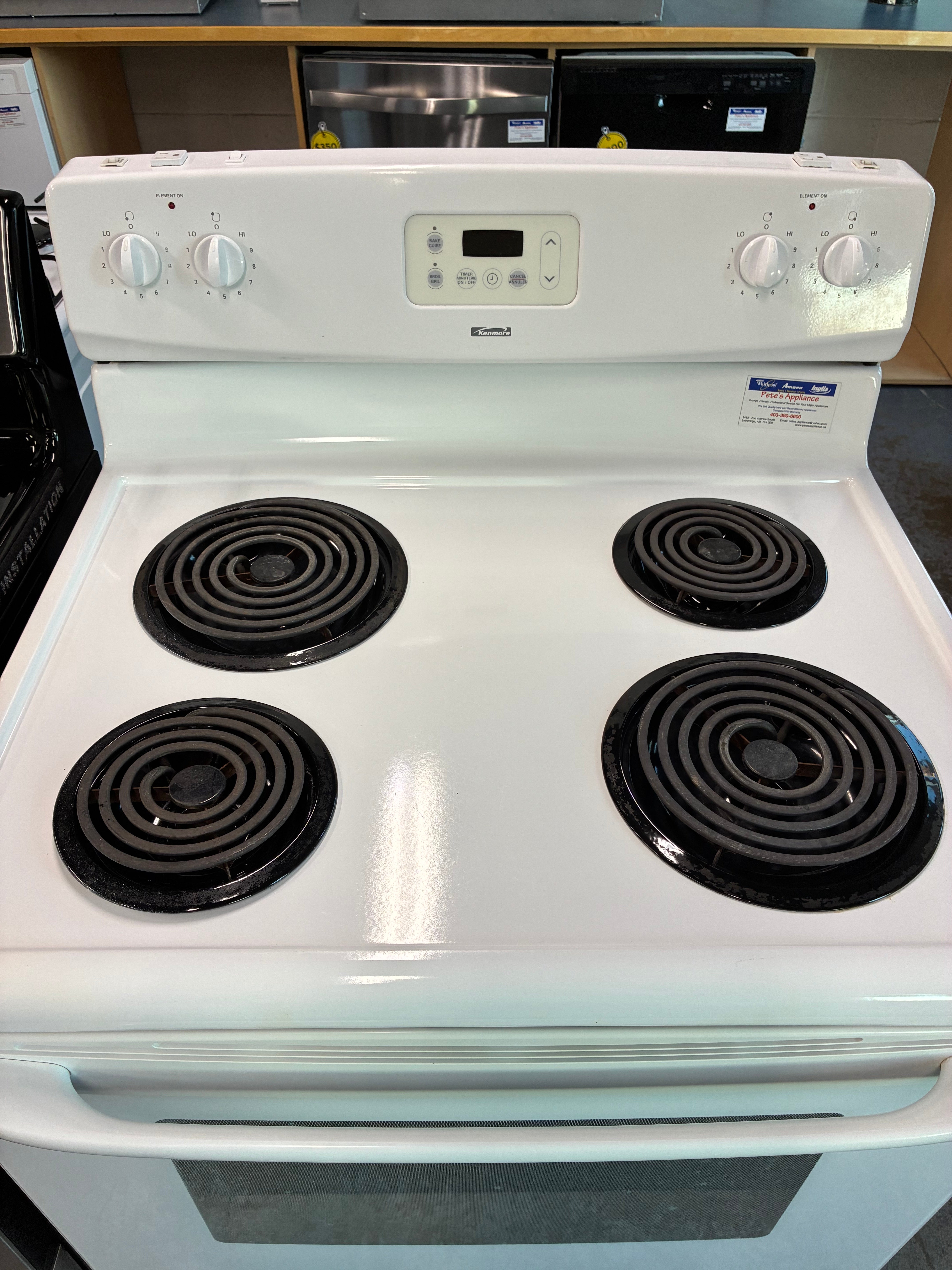 Kenmore Range Coil 4 Burners