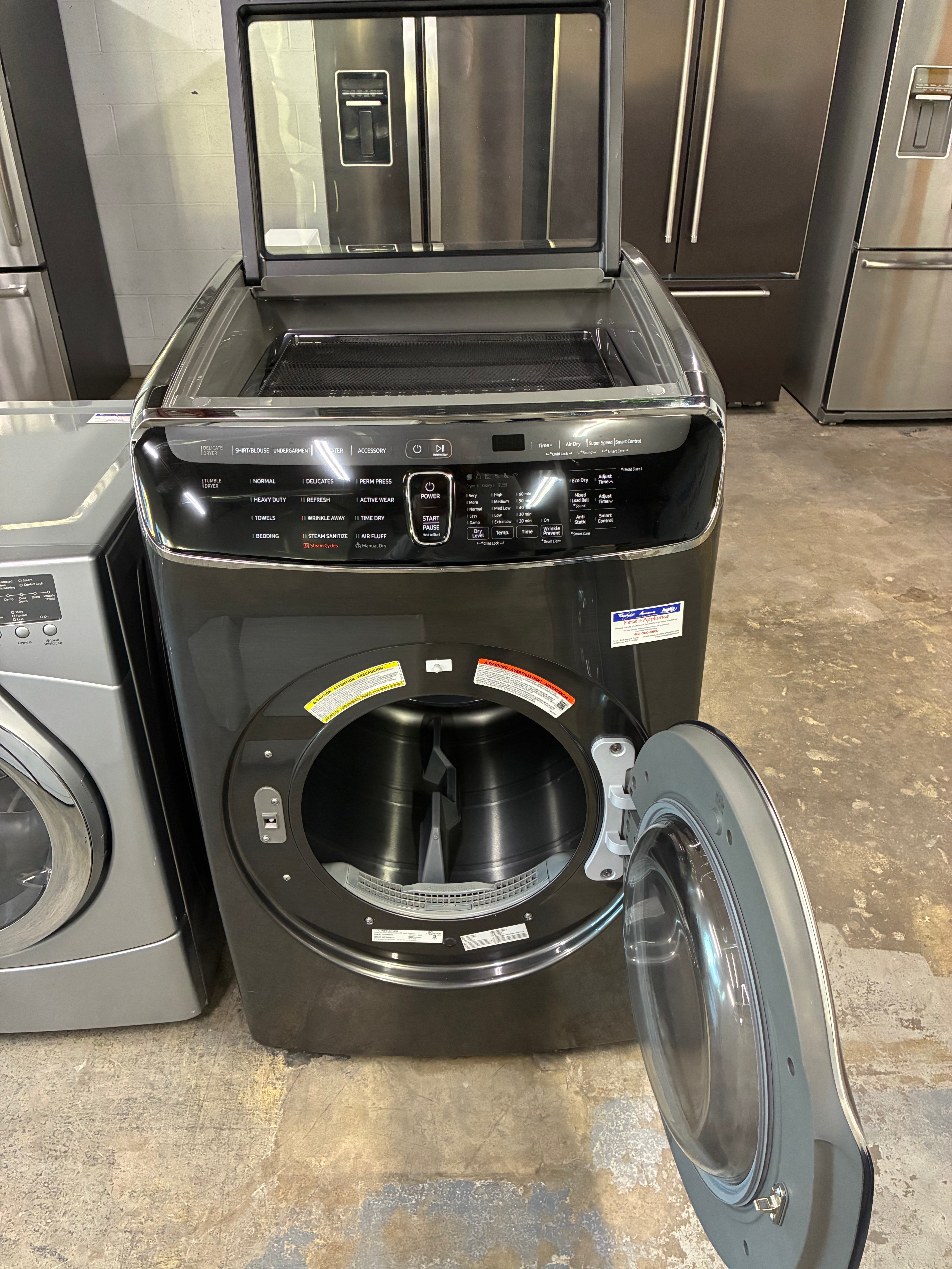 Samsung Front Load Dryer With Steam Large Capacity with Upper Delicate Dryer