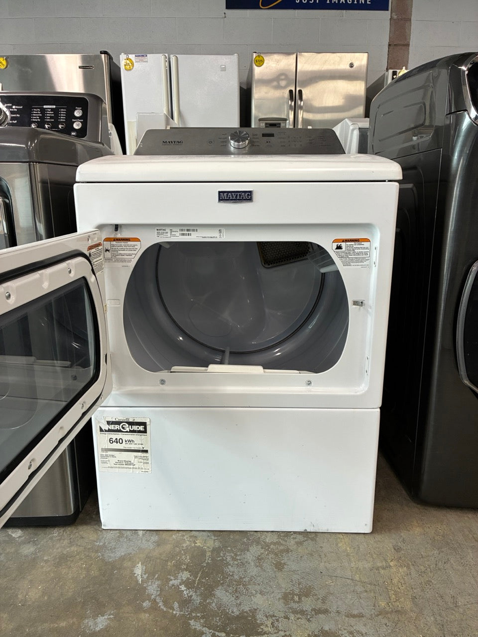Maytag Dryer Top Load with Glass Door