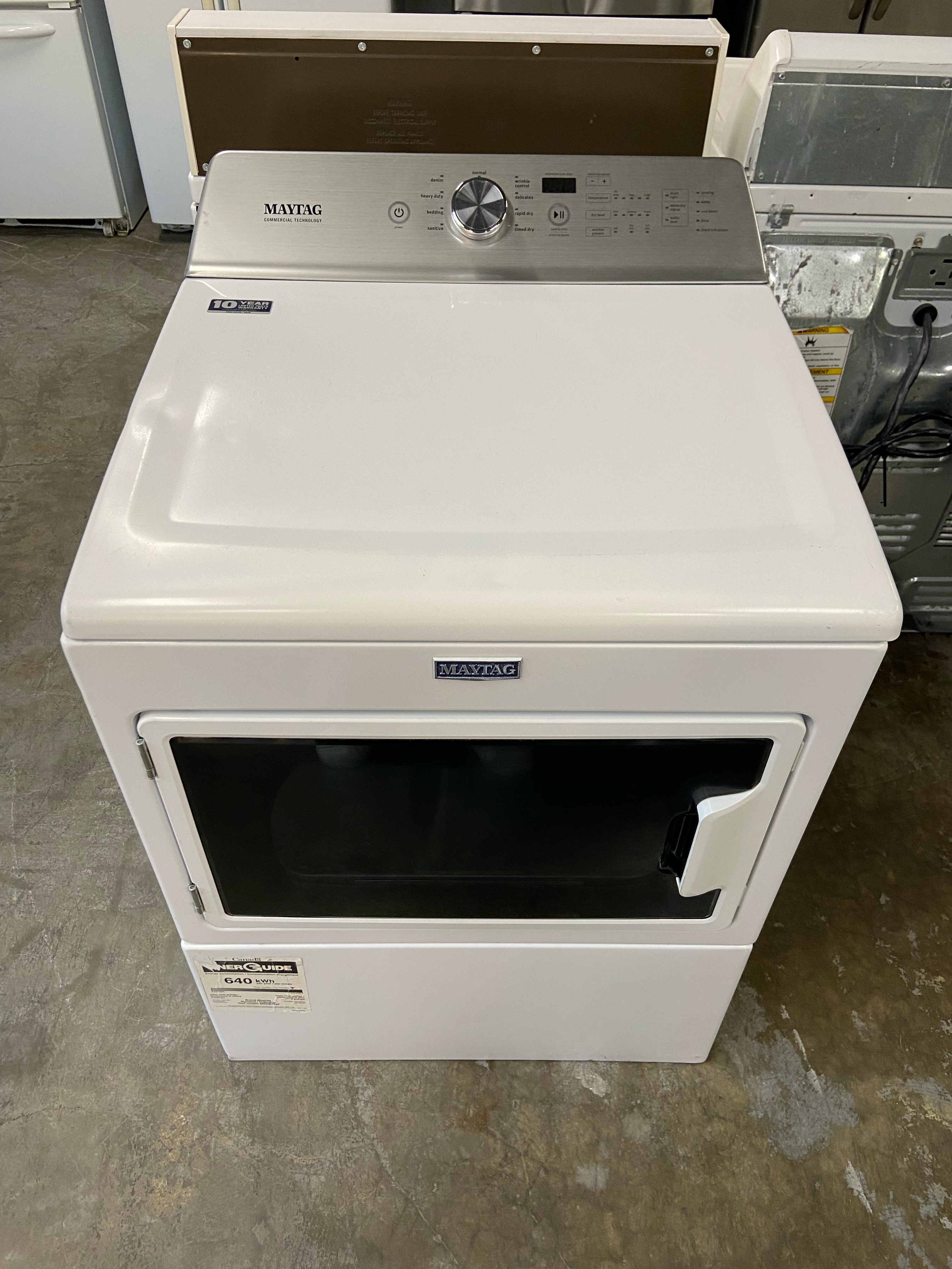 Maytag Dryer Top Load with Glass Door