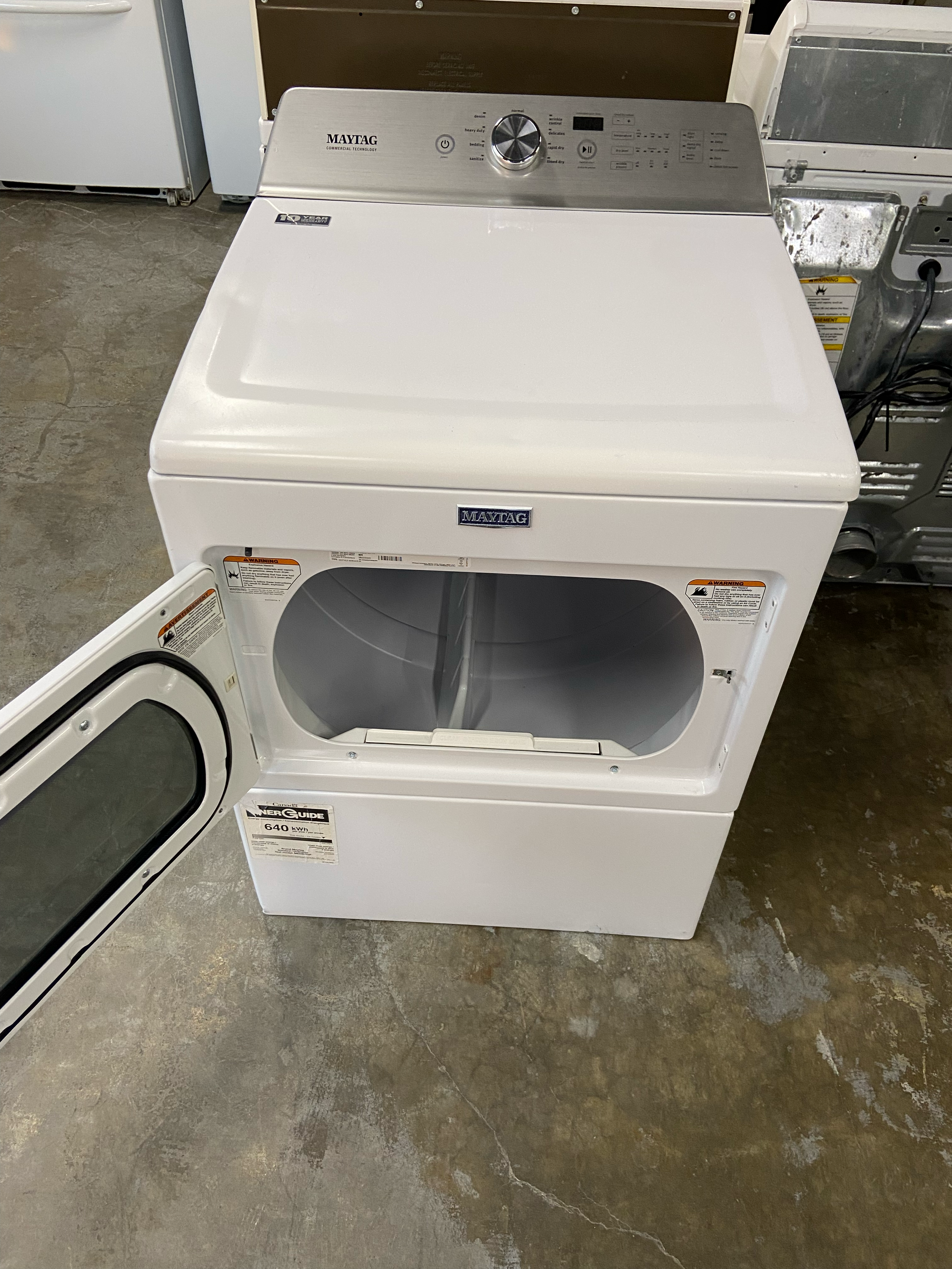 Maytag Dryer Top Load with Glass Door