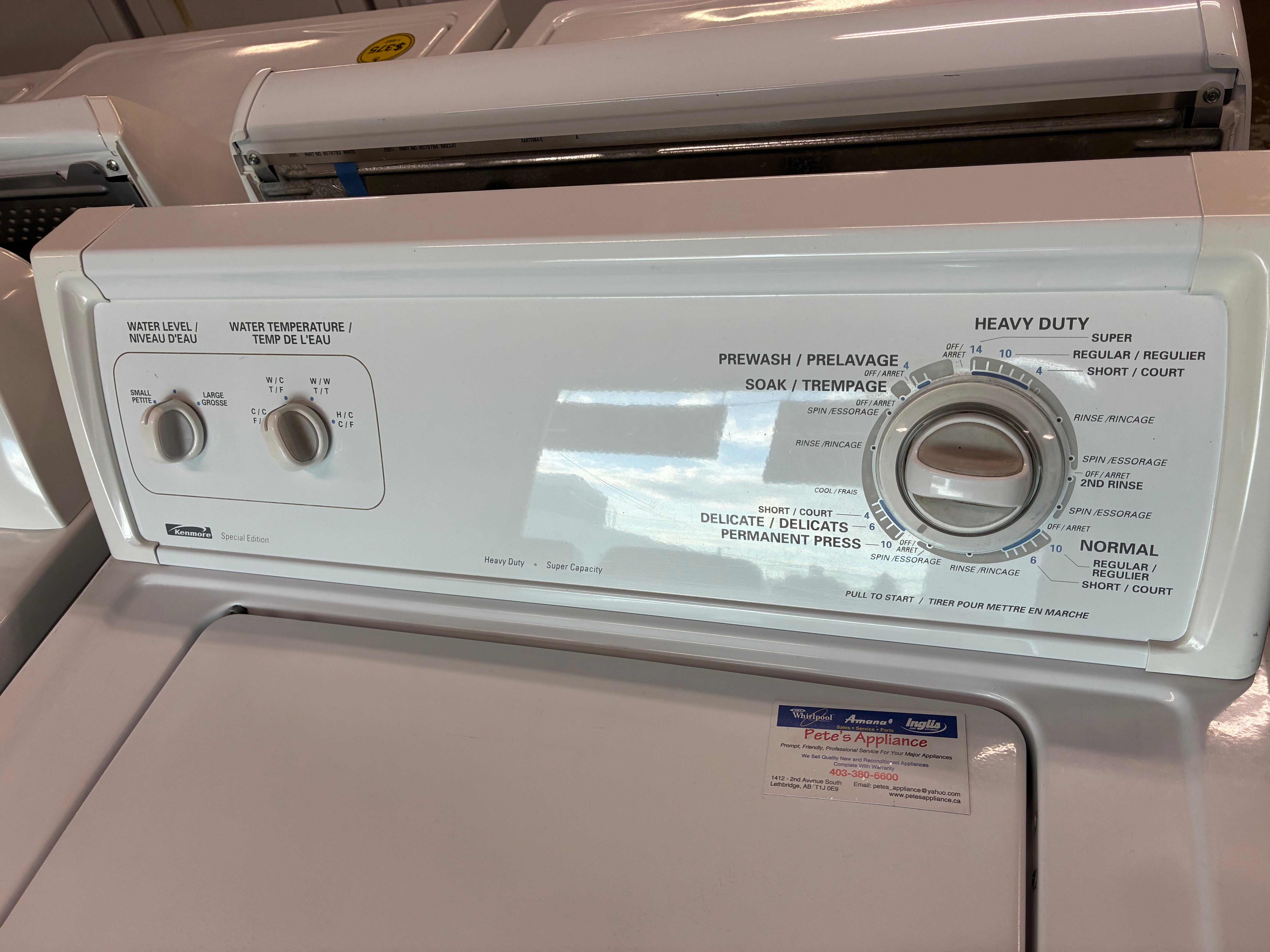 Kenmore Top Load Washing Machine